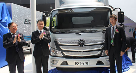 欧马可EST超级卡车在北京国际汽车展览会全球首发 