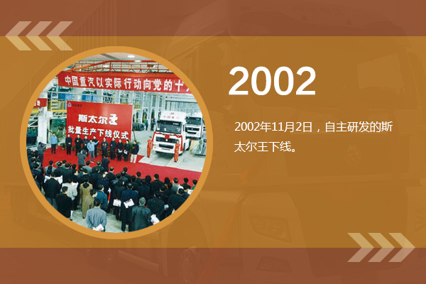 中国重汽2002年岁月痕迹
