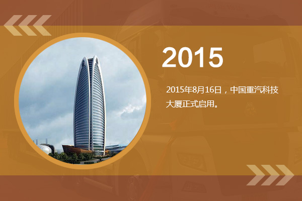 中国重汽2015年岁月痕迹