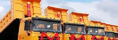 配载海沃阿尔法液压系统的20辆陕汽自卸车出口缅甸