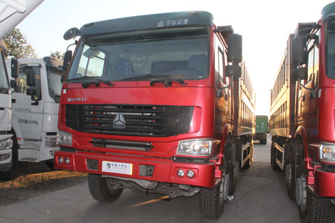 中国重汽 HOWO重卡 375马力 8X4 自卸车(侧翻)(ZZ3317N4067C1)
