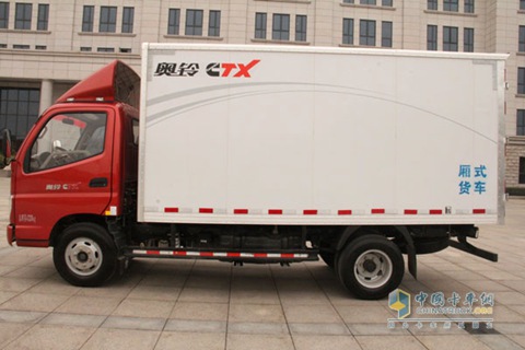 福田奥铃ctx 118马力4×2厢式载货车(bj5049xxy-bf)