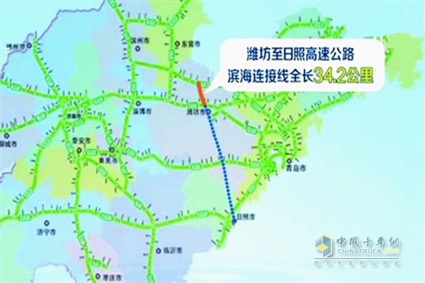 山东潍坊至日照高速公路滨海连接线通车