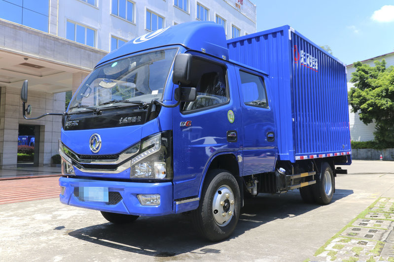 东风2018款多利卡d6s115马力327米国五双排厢式轻卡