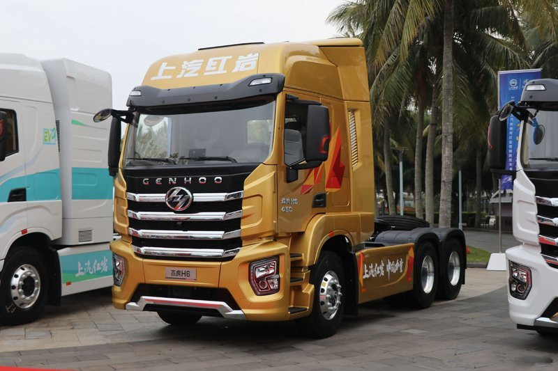 上汽红岩 杰虎h6 450马力 6x4 国六 牵引车(cq4256sxvg334)