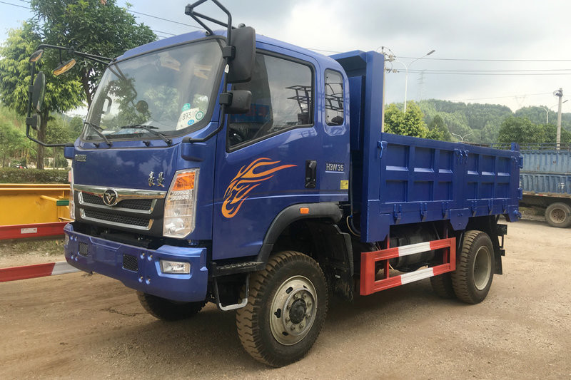 中国重汽 豪曼h3 140马力 4x4 3.85米 国五 越野自卸车(zz2048f27eb0)