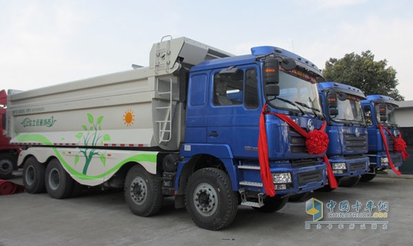 宁波地区上市的陕汽环保、安全、智能的新型渣土车