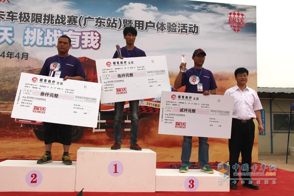 2014瑞沃卡车极限挑战赛广东站冠亚季军出炉