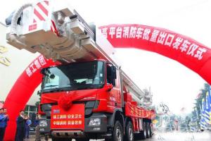 “世界第一高”徐工百米登高消防车走出国门