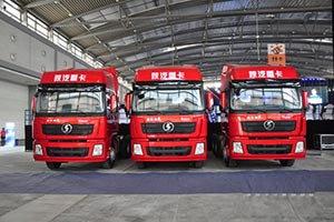 陕汽重卡德龙X3000登陆六安市场