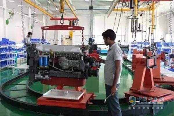 潍柴发动机印度公司 第100台发动机下线