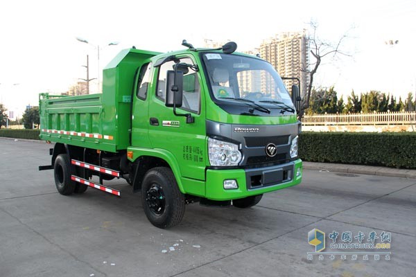 福田瑞沃 扬柴110马力 轻型工程型工程车 绿色侧面照