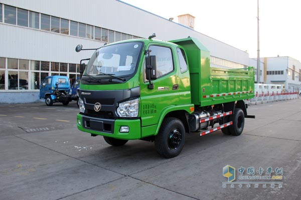 福田瑞沃 扬柴110马力 轻型工程型工程车 绿色侧面照
