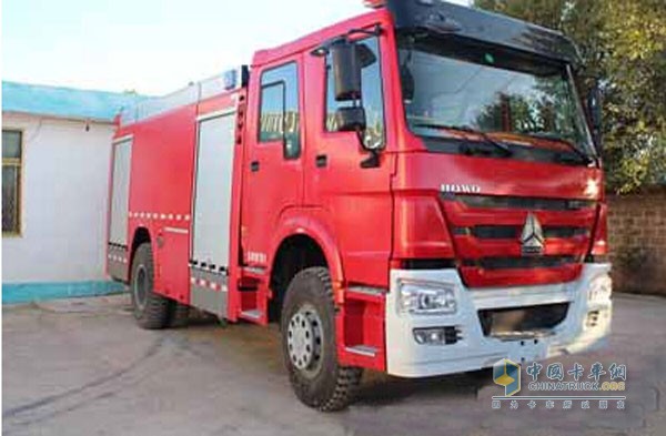 中国重汽HOWO底盘水罐消防车