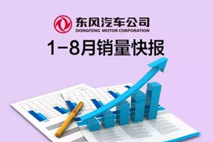东风汽车1-8月销量快报：商用车销售29.74万辆