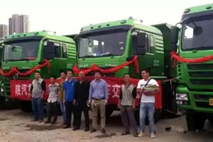 陕汽重卡新型环保渣土车助力苏州地铁建设