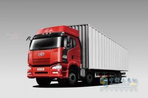 一汽解放J6P 350马力8×4厢式载货车（标载型）