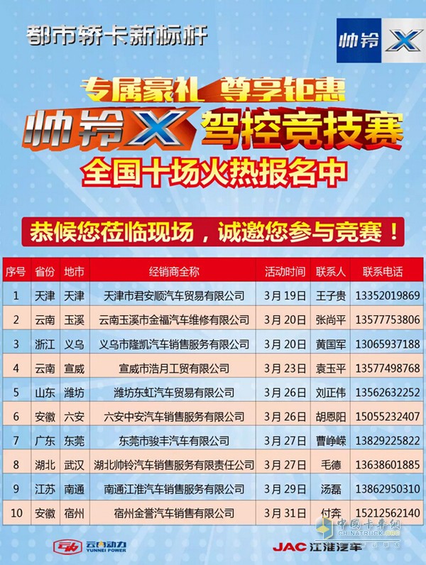 帅铃X驾控竞技赛全国十场