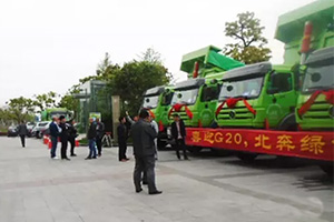 北奔重卡新型智能渣土车杭州签单50台