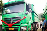  陕汽新型国五渣土车上海武汉批量交车