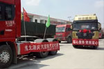 陕汽重卡各地推广获用户认可