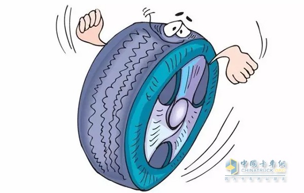 轮胎漫画图