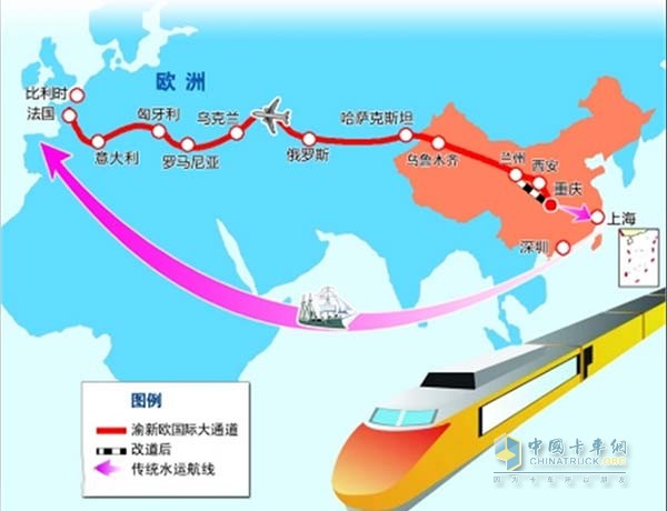 中欧班列路线