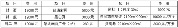 会刊广告及其它广告