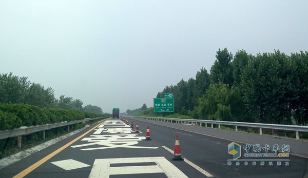长济高速K175—K177段施工管制