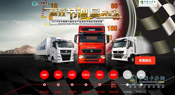 中国重汽节油实况挑战赛