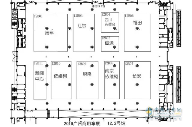 第三届广州商用车展展位图