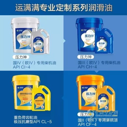 运满满专业定制系列润滑油