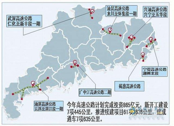 广东：今年高速公路计划完成投资865亿元