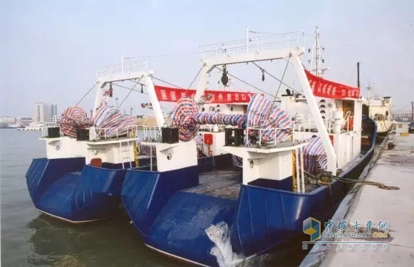 潍柴出口摩洛哥拖网渔船首批交货仪式
