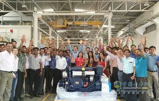 潍柴在印度制造的发动机首次出口国外