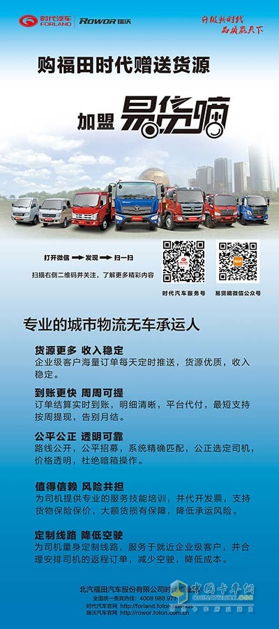 福田时代携手易货嘀平台开启您的致富路
