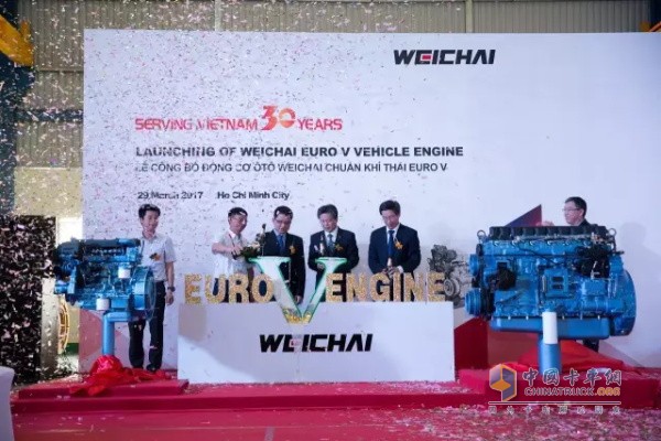 潍柴在越南上市欧V排放发动机