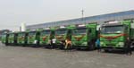 唐山切换70余台新型智能渣土车 中国重汽占比达85%