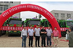 陕汽重卡交付常州15台新型渣土车