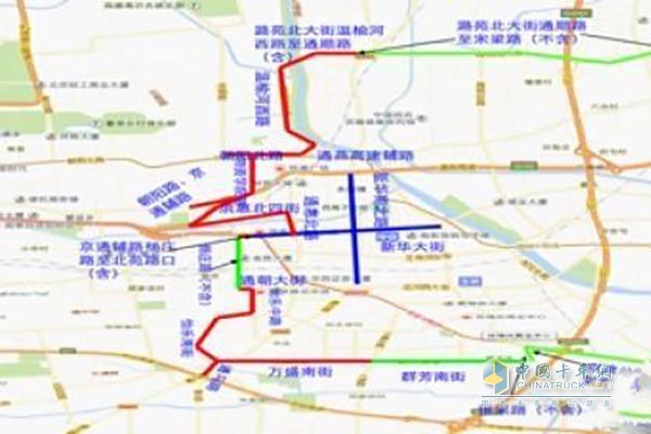 自2017年7月13日起，北京市通州区将对载货汽车等，实施分区域、分时段禁限行管理