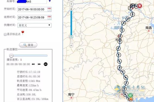 10辆陕汽车单车月平均行驶里程1.75万公里