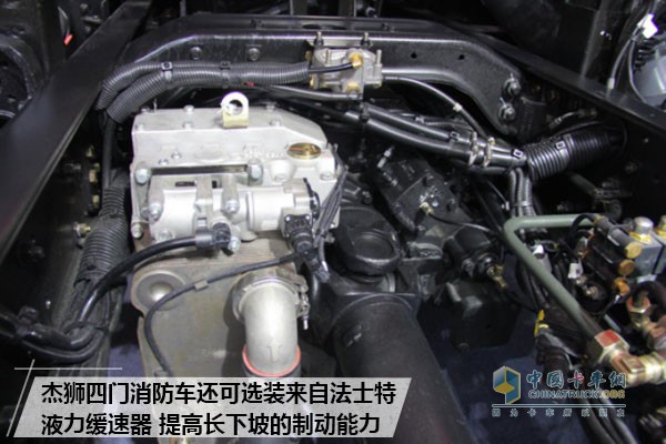 上汽红岩杰狮四门消防车