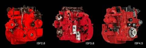 欧马可超级卡车配装的康明斯ISF2.8、ISF3.8、ISF4.5L发动机