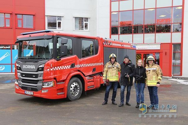 全球第一辆斯堪尼亚P系底盘消防车在挪威改装完毕