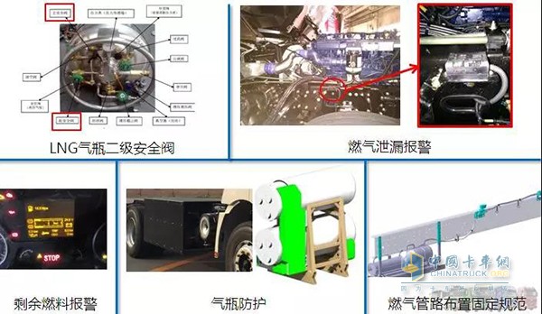 陕汽新M3000天然气牵引车供气系统