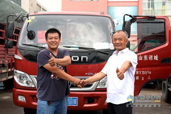 张师傅为福田时代M3点赞