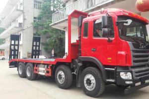 江淮格尔发K5 8×4平板运输车 工程设备运输车