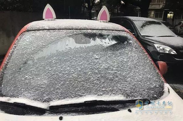 车窗结冰