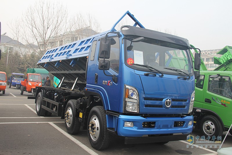 奥驰汽车 X系 220马力 6×4 侧翻斗自卸车