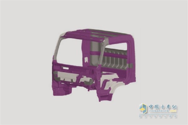 盛图城配版车身及驾驶室采用进口的高张力钢质材料